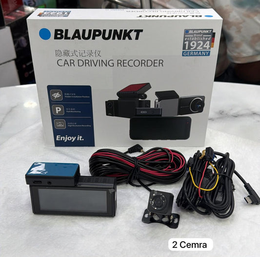 Blaupunkt Car Driving Recorder - Dual Camera Dashcam (Front + Rear) | DVR5501 Series | Hidden Installation | Parking Monitoring | High Resolution Recording | German Brand Since 1924