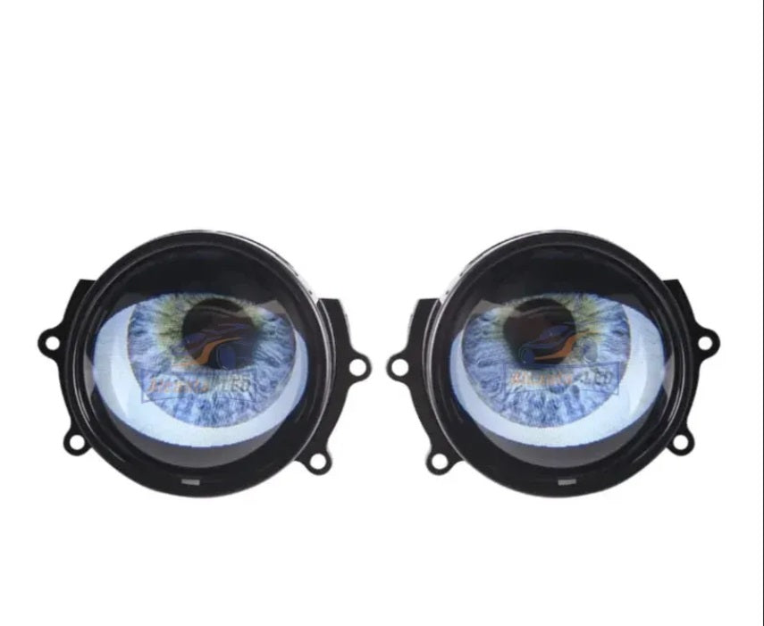 Devil Eye Round 12V LED Demon Eyes 3.0 inch Headlight Projector Lens Angel Eye Light For car light accessories led