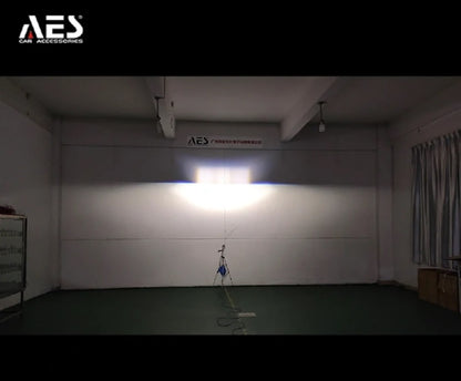 AES Q8 Pro 100-100W/pair 3 inch blue quattro lens fog projector Tricolor 5500k & 3000k