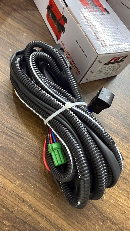 Fog Lamp Wiring Harness Kit with Relay & OE Style Switch | Universal Car Fog Light Wiring