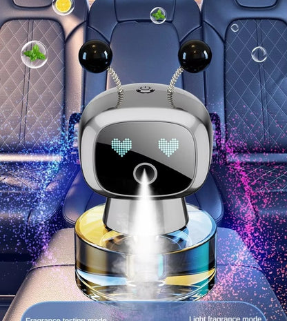 Stylish Intelligent Aromatherapy Robot Car Perfume Sprayer Smart Aromatherapy Car Decoration Perfume | Dashboard Perfume Diffuser Auto Fragrance Scents (Multi)