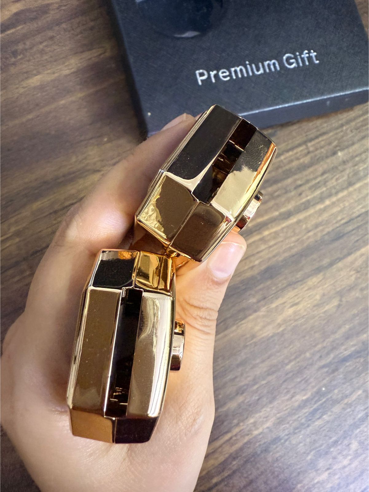 Caroxygen (2in1) Seat Belt Alarm Stopper Buckle & Holder gold (Pack of 2 )