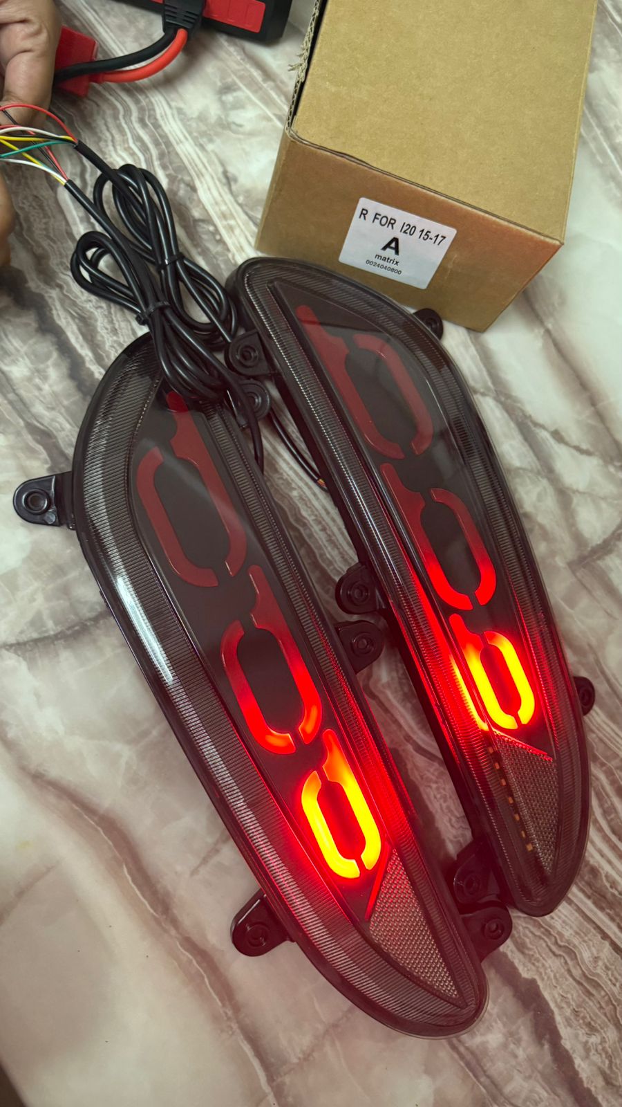 LED Rear Bumper Reflector Light for Hyundai i20 (2015-2017)