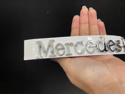 Chrome Letter Emblem 3D Logo Nameplate Badge Decoration for Mercedes-Benz AMG