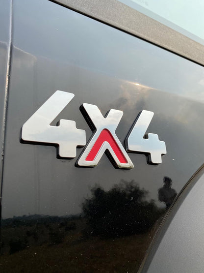 4x4 Thar Metal Finish Emblem Decal Badge