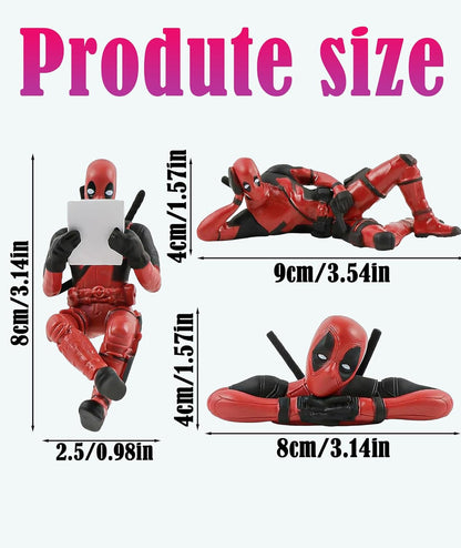 Deadpool Car Accessories, Ornament Action Figure, Car Marvel Interior Decoration Personality Anime DeadPool Action Mini Doll For Car Goods Car Interior Accessories Decoration