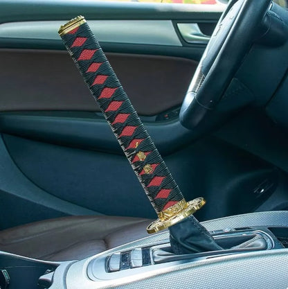 katna Desgin car Gear knob (Katana red 28 CM) (Specially for SUV)