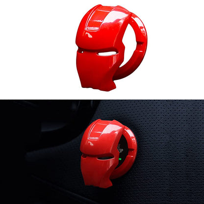 Car Engine Start Stop Button Cover Push to Start Button Ignition Cover Anti-Scratch Universal Aluminum Alloy Button Decoration Stickers for Cars