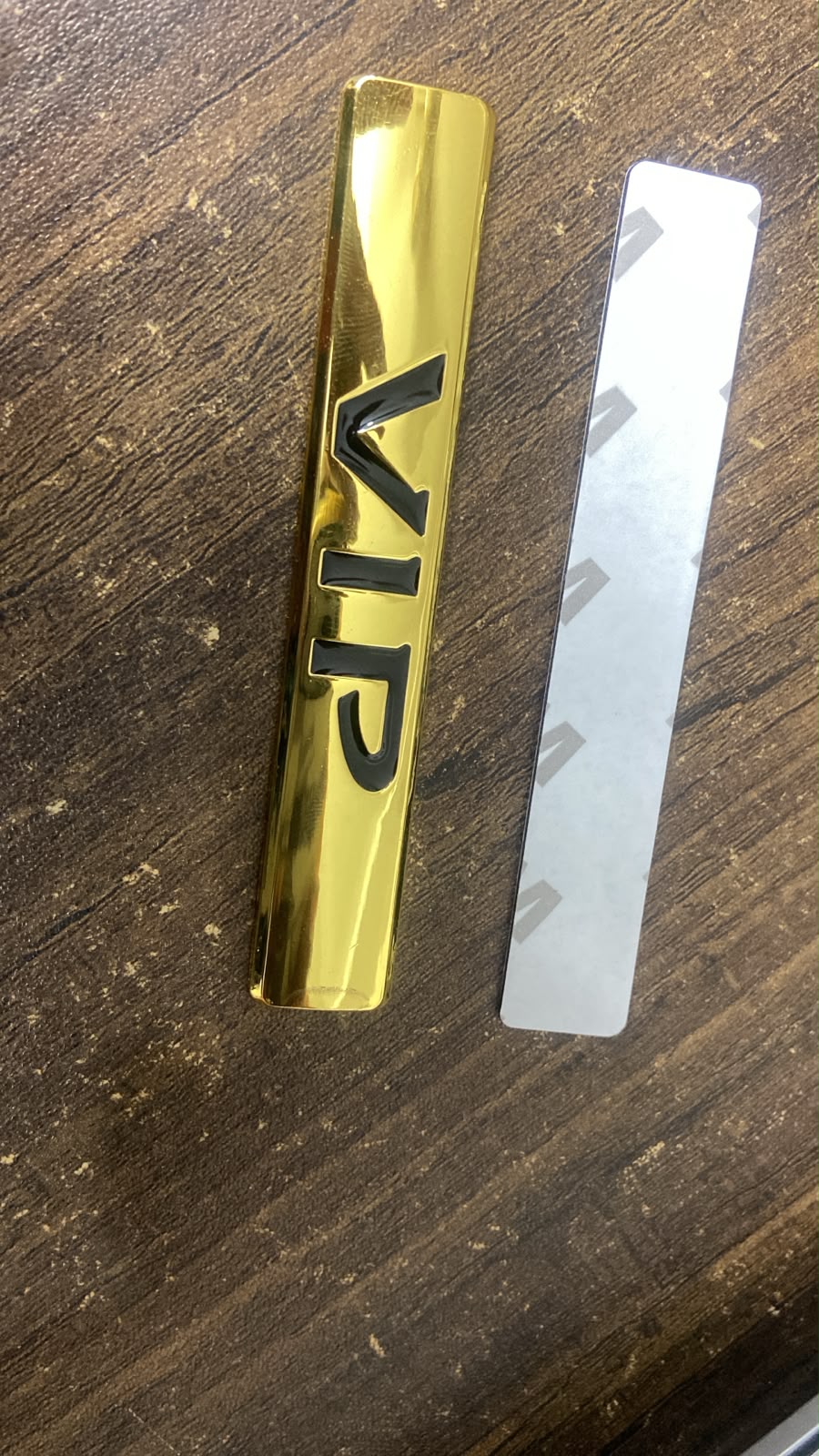 VIP Car Badge Emblem Sticker – Premium Chrome Finish 3D Metal Logo for Cars, SUVs, Bikes & Trucks