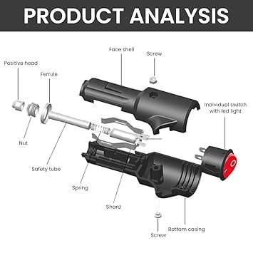 Caroxygen Dual Outlet Car Cigarette Lighter Socket Splitter 12V/24V Car Socket to Plug Adapter Universal Car Plug Socket with Safety Features, Compact Design for Smartphones, GPS, Fans, Cars, Trucks