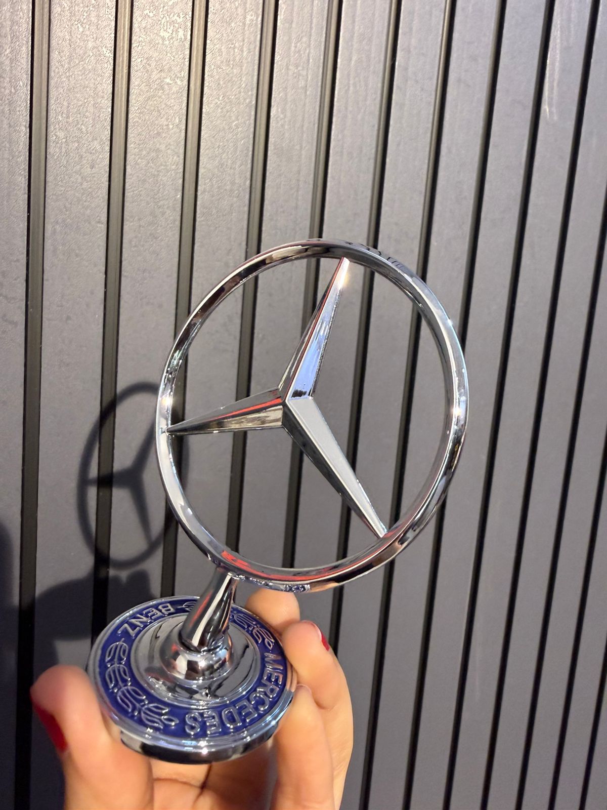 3D chrome Zinc alloy cover with standard hood, modified front logo for Mercedes Benz