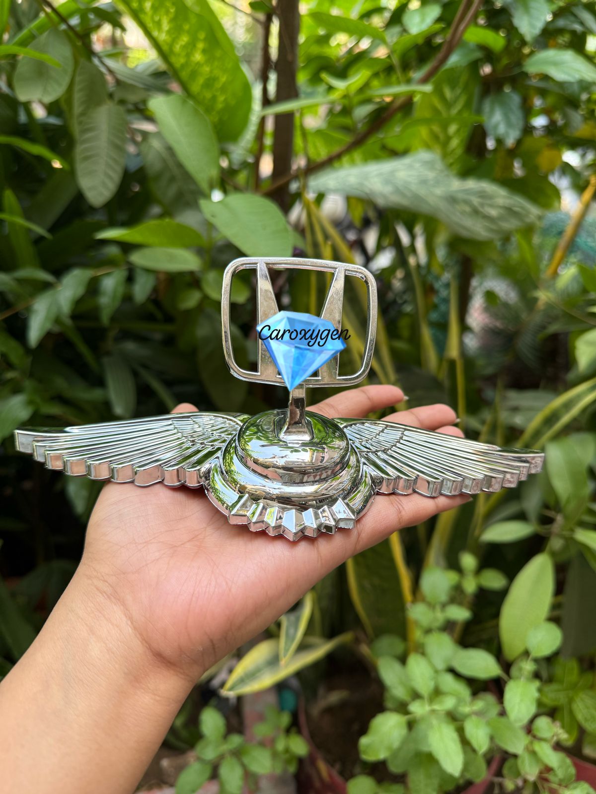 Car Front Hood Bonnet Emblem Ornament Wing Style Suit for All The Vehicles