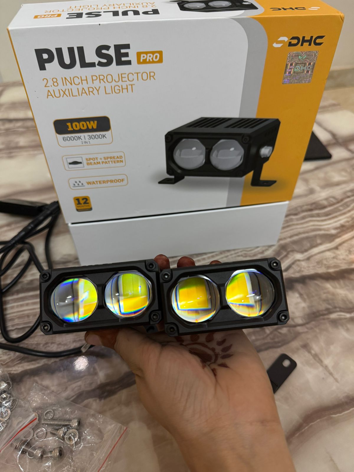 Dhc pulse pro 2.8 inch projector auxiliary light- 100 watt -1 Year