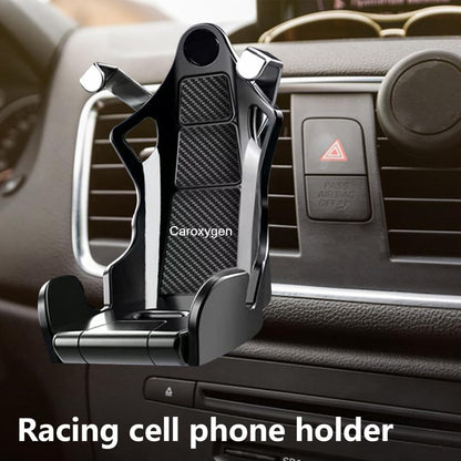 1pc Universal Car Phone Holder Racing Seat Shape Anti Shaking Cell Phone Holder Interior Ornament Car Styling Car Accessories