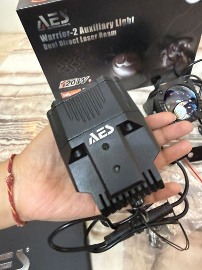 AES Warrior-2 Auxiliary Light (120W Dual Direct Laser Beam) - Tri Colour