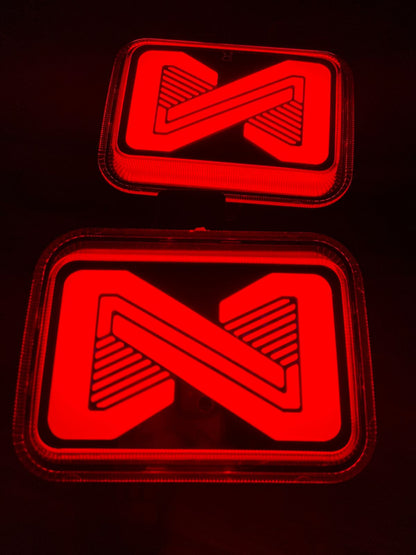 THAR REAR REFLECTOR LIGHT/THAR BUMPER LIGHT (set of 2) WITH INDICATOR Car Reflector Light (Red)