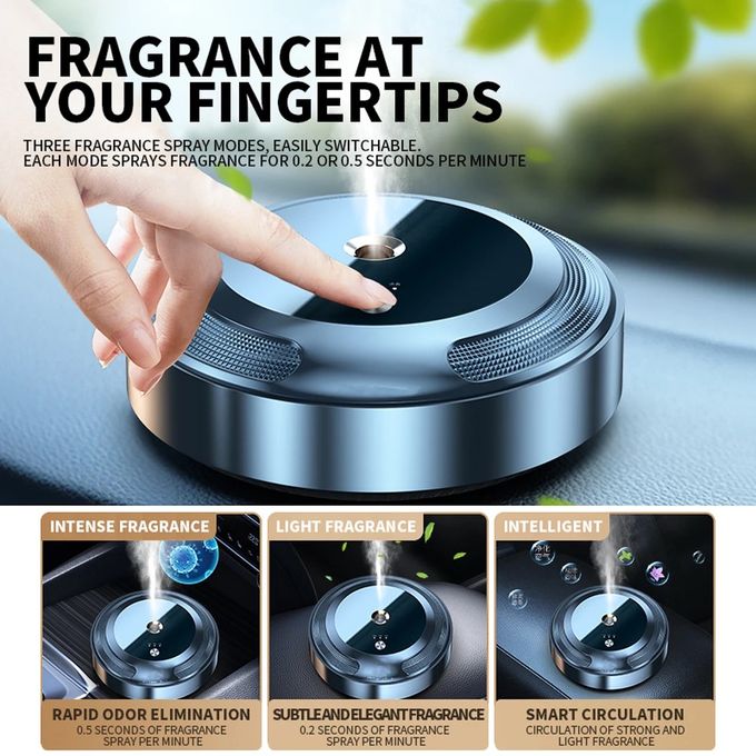 Luxury USB Rechargeable Smart Car Aromatherapy Diffuser Therapy Car Perfume Diffuser Car Perfume Diffuser