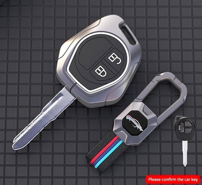 Metal Alloy Car Key Cover for Maruti Suzuki Swift,Baleno,Wagonr,Alto,Grand Vitara,Brezza,Dzire,Ertiga,Celerio,Spresso,Ignis,Ciaz,Scross,XL6,Fronx,Jimny (SZK-D2)