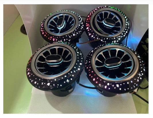 Cardi New Style Star Car Interior RGB Ac Vent Lighting Turbine Outlet Suitable For Mahindra THAR