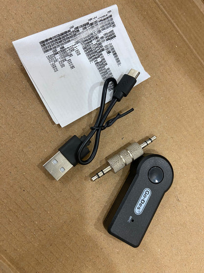 Handfree Car Bluetooth-compatible 5.0 Music Receiver 3.5mm A2DP Wireless Auto AUX Audio Adapter With Mic for Smartphone