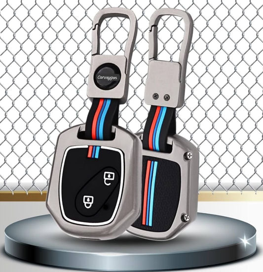Keyceptâ„¢ Metal Alloy Key Cover Compatible with Honda Accord, City, Civic, Brio, Mobilio, Jazz, Amaze, BR-V 2 Button Remote Key with Keychain (Type M1).