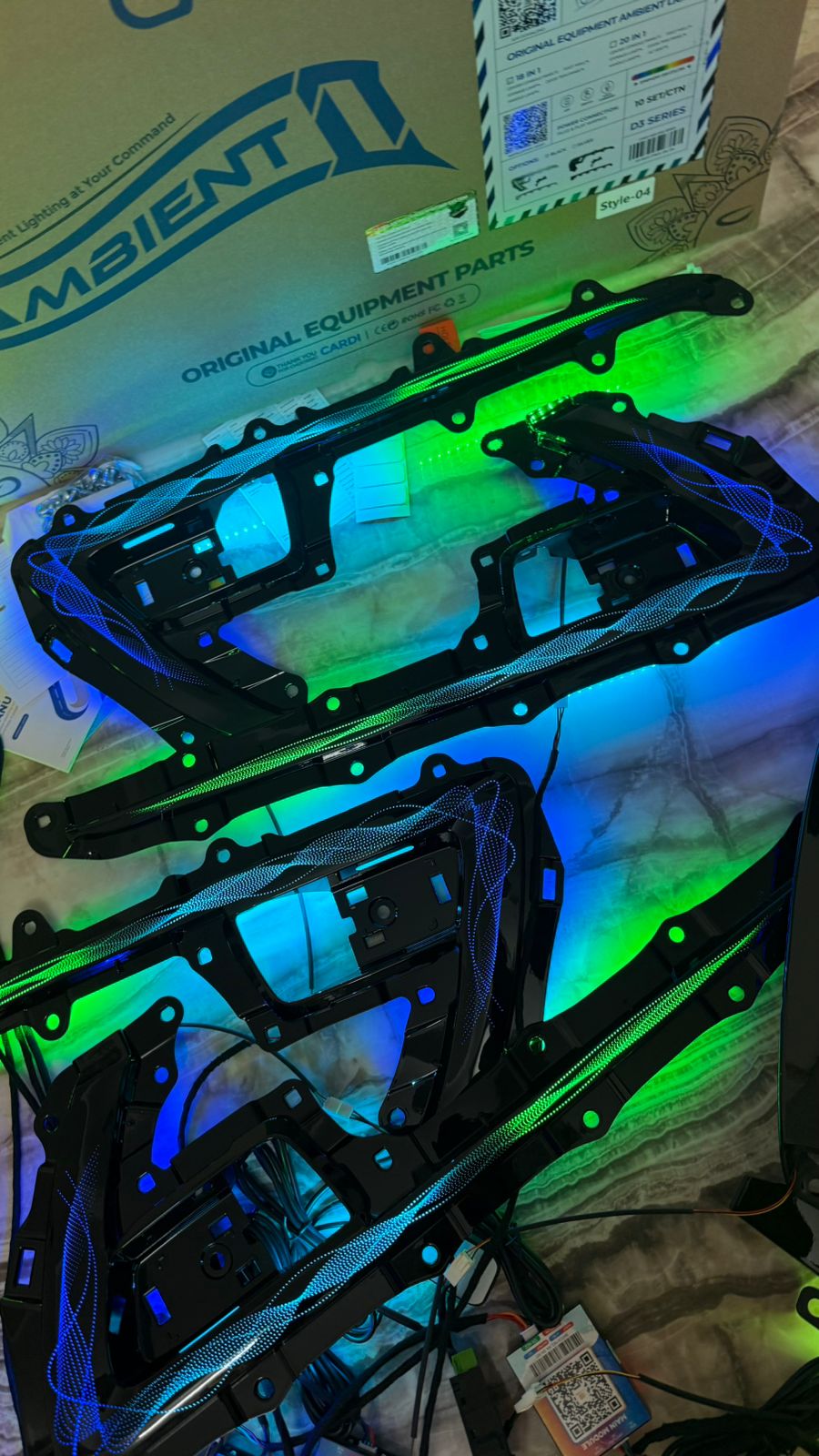 Toyota Fortuner (2016-2023 ) Cardi Brand Ambient Light (Set of 18 Pcs) style 04