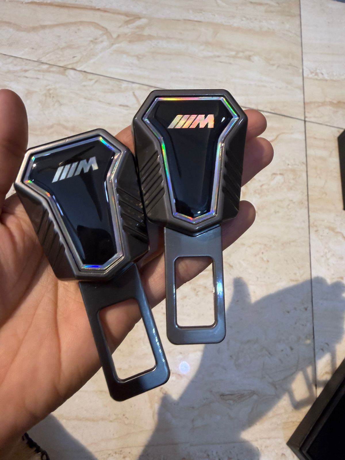 Caroxygen (2in1) Seat Belt Alarm Stopper Buckle & Holder (Pack of 2 )