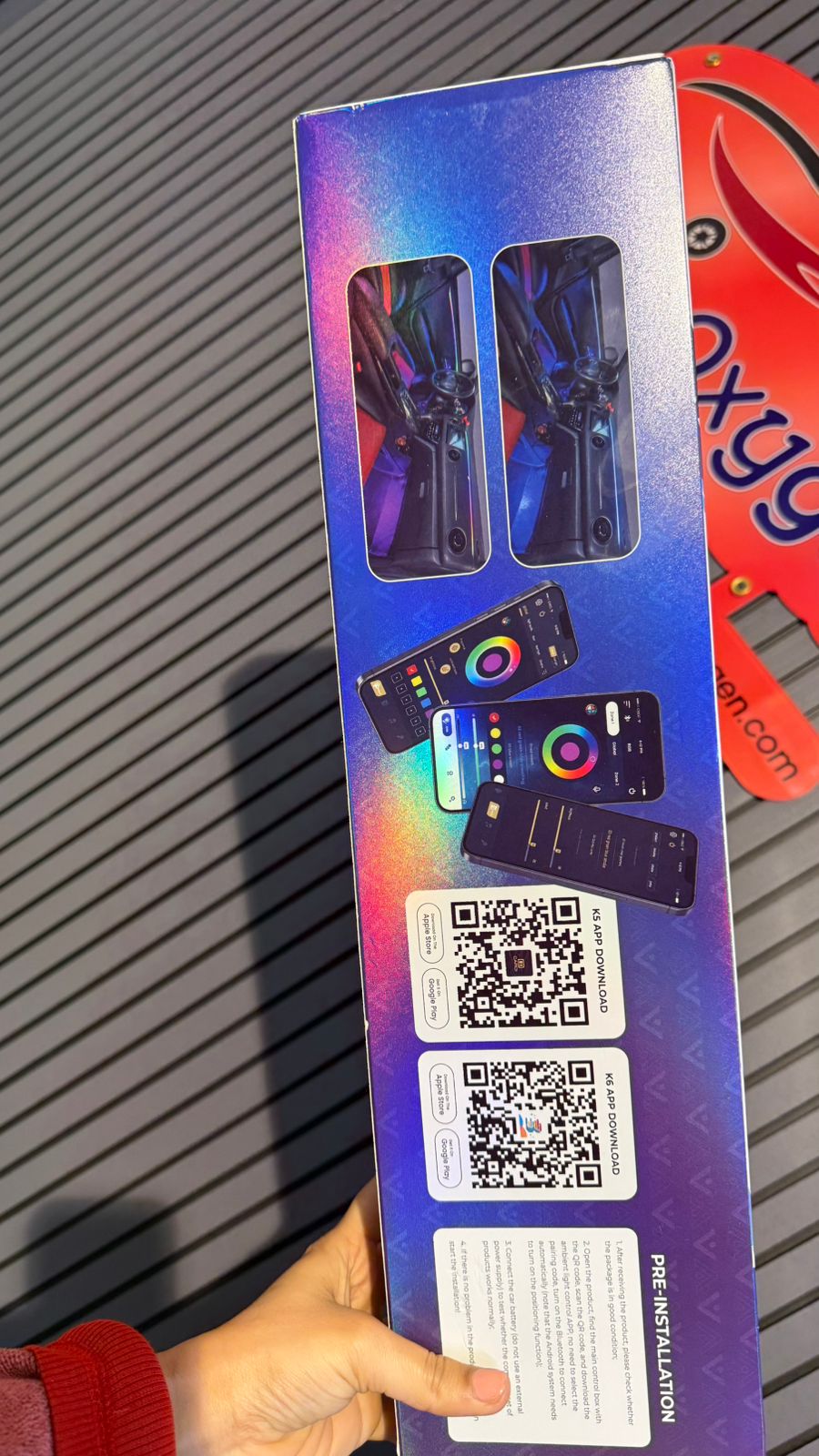 CARDI K5/K6 Magic Black Trim 10 In 1 LED Car Ambient Lights By App Control Strip Light Guide Decoration Atmosphere Lamp. TRIM SIZE EACH 70 CM