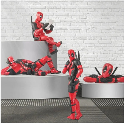 Deadpool Car Accessories, Ornament Action Figure, Car Marvel Interior Decoration Personality Anime DeadPool Action Mini Doll For Car Goods Car Interior Accessories Decoration