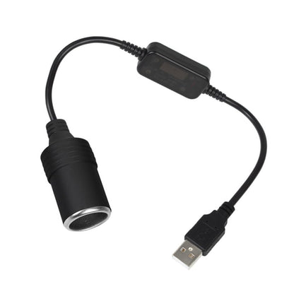 1Ft/30cm Cigarette Lighter Cable,USB Port to Car Cigarette Lighter Socket Female Converter Adapter Cord Car Cigarette Lighter Cable Converter for 12V-24V Vehicles,RV,SUV