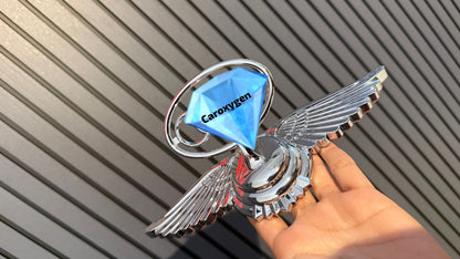 Car Front Hood Bonnet Emblem Ornament Wing Style Suit for All The Vehicles