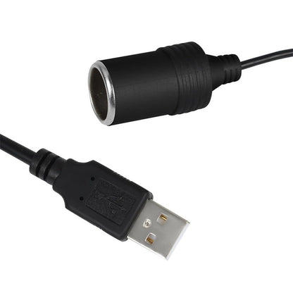 1Ft/30cm Cigarette Lighter Cable,USB Port to Car Cigarette Lighter Socket Female Converter Adapter Cord Car Cigarette Lighter Cable Converter for 12V-24V Vehicles,RV,SUV