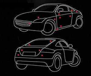 Caroxygen Hybrid Synergy Drive Badge Sticker for All Cars, Metal