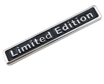 Caroxygen 3D Raised Small Silver Black Limited Edition Metal Monogram Emblem Badge Sticker for All Cars & Bikes