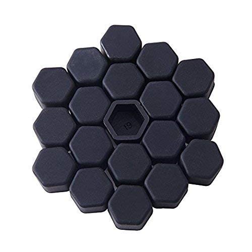 20pcs 19mm Silicone Wheel Lug Nut Covers Hub Screw Rim Bolt Rustproof Tyres Screw Caps Protection Universal Decoration for Car