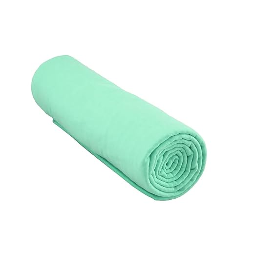 Synthetic Chamois Cloth Super Absorption Drying Towel for Cars for Dry & Wet Cleaning (Light Green, 64X43 cm).
