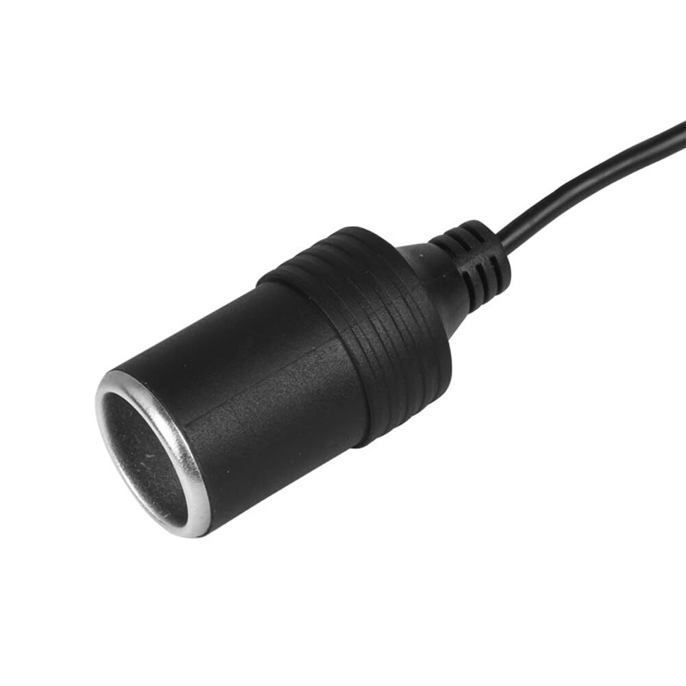 1Ft/30cm Cigarette Lighter Cable,USB Port to Car Cigarette Lighter Socket Female Converter Adapter Cord Car Cigarette Lighter Cable Converter for 12V-24V Vehicles,RV,SUV