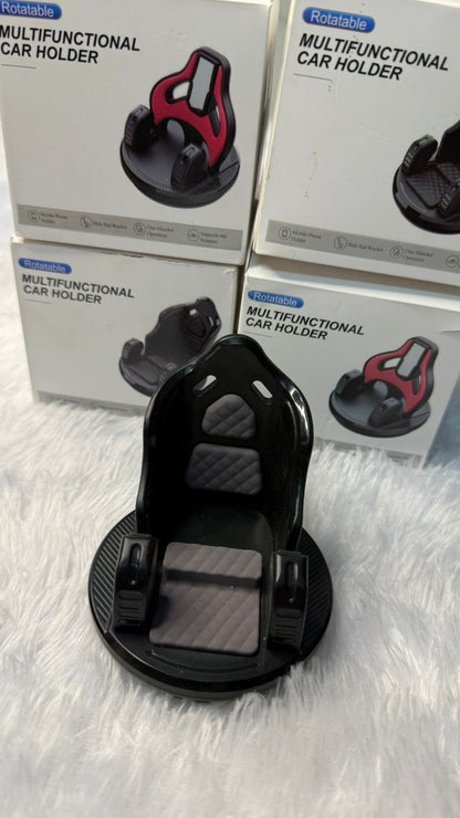 Rotatable Multifunctional Car Mobile Holder | 360° Adjustable Dashboard Phone Stand | Universal Smartphone Mount for Car Size-79x90x76mm