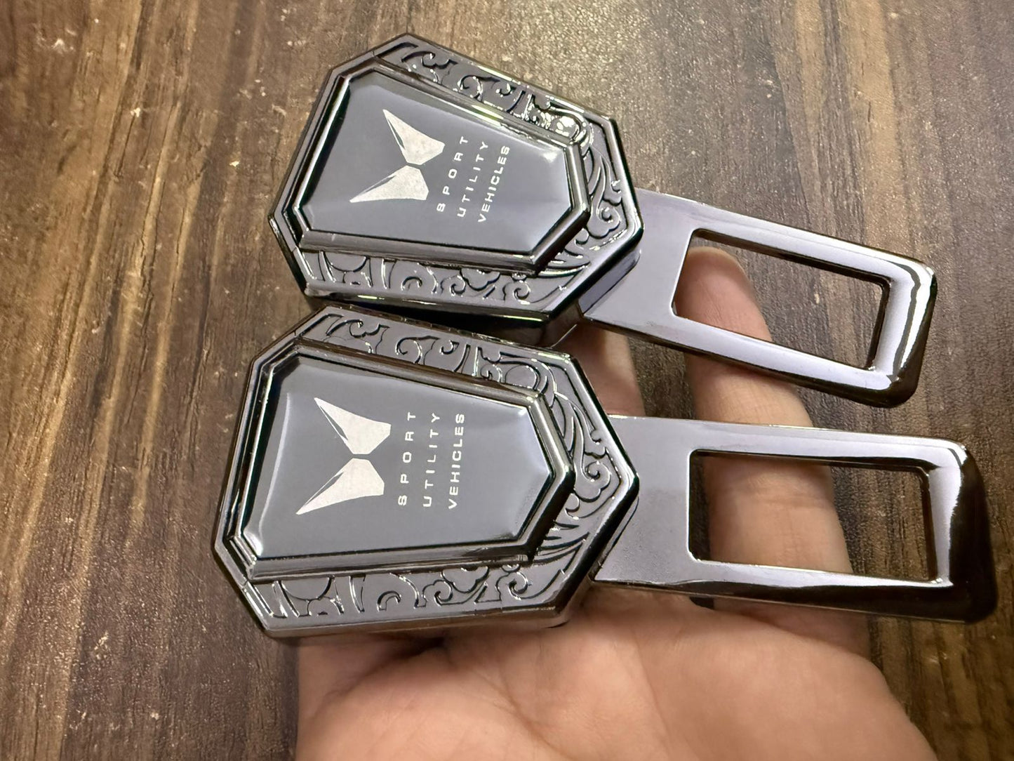 Caroxygen (2in1) Seat Belt Alarm Stopper Buckle & Holder (Pack of 2 )