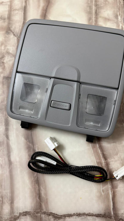 ABS Plastic Creta Front Interior Dome Reading Lamp Light Roof Light with Sunglass Holder OEM (Grey)