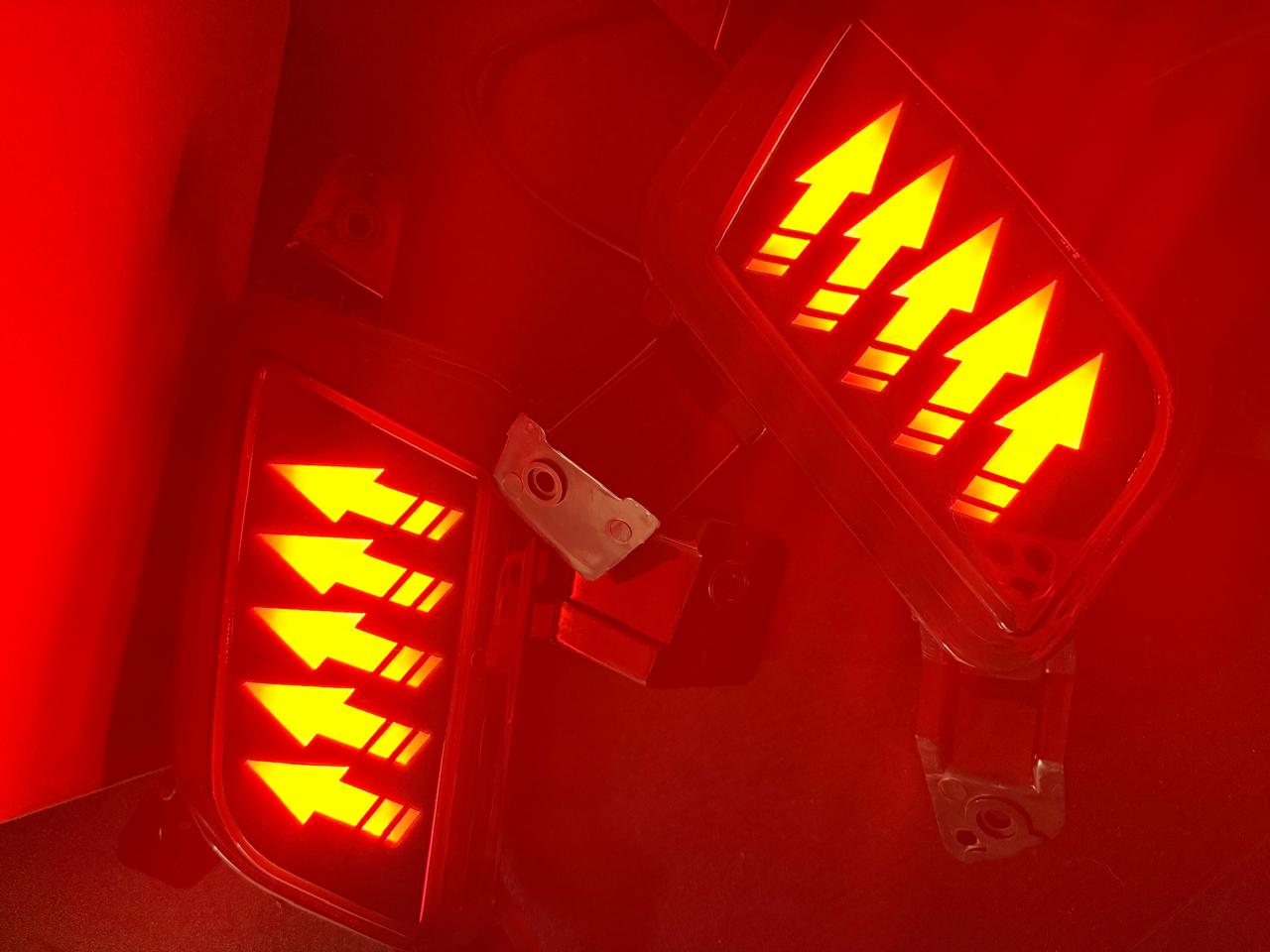 rear bumper led light reflector compatiable for creta 2024 MATRIX present with 4 modes functions available (set of 2pcs)