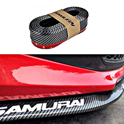 Car Front Bumper Protector, Universal Car Bumper Lip Carbon Fiber Spoiler 2.5M Bumper Sticker Lip Strong Sticky Car Skirt Protector, For Cars Trucks SUV DIY Decoration