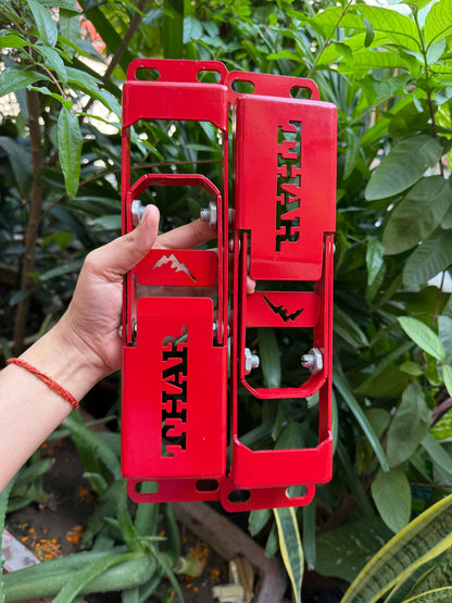 Caroxygen Door Hinge Step Compatible for Thar Set of 2 Red Car Accessories Mahindra Thar