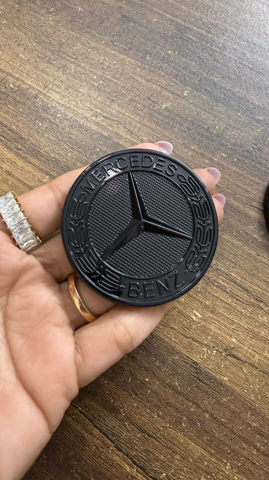 Mercedes Benz Car Steering Logo Emblem Badge |Size L-2.5,B-2.5 cm