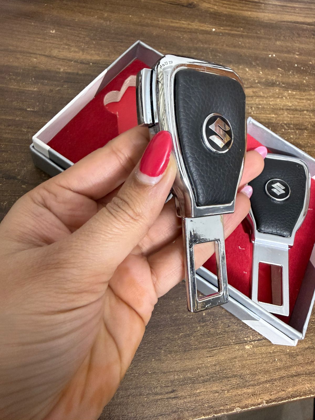 Caroxygen (2in1) Seat Belt Alarm Stopper Buckle & Holder (Pack of 2 )