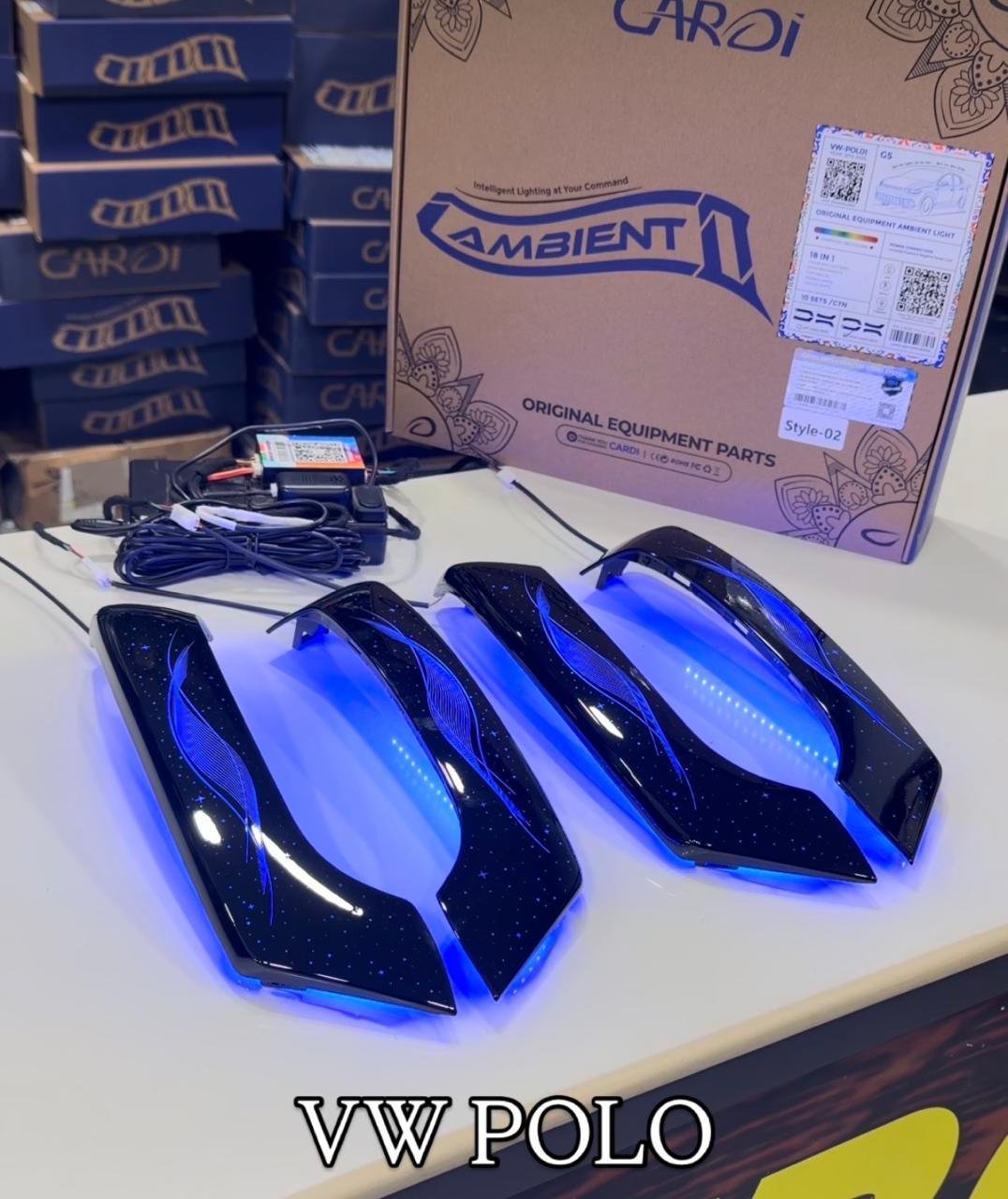 Volkswagen Polo Year 2012-2025 original equipment Cardi k6 ambient light (18 in 1)