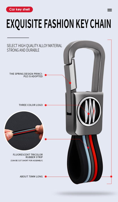 Premium Metal Soft Car Key Shell with Keychain & Full Protection Key Cover Compatible with Kia 4 Button Old Kia Seltos, Sonnet, Carens (Push Start Car 4 Button Key)