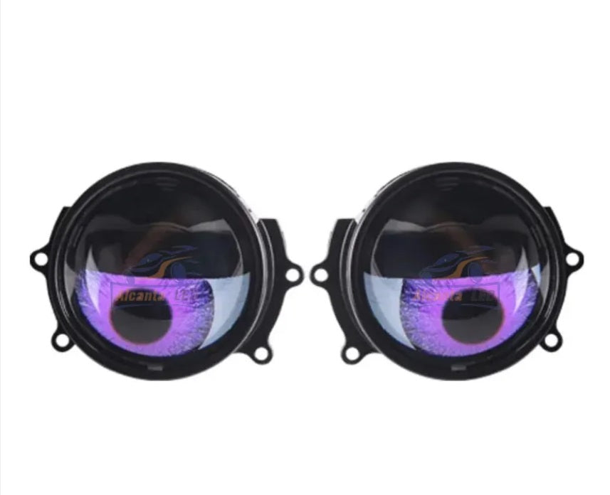 Devil Eye Round 12V LED Demon Eyes 3.0 inch Headlight Projector Lens Angel Eye Light For car light accessories led