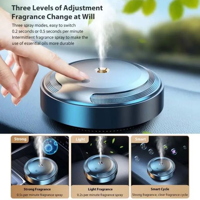 Luxury USB Rechargeable Smart Car Aromatherapy Diffuser Therapy Car Perfume Diffuser Car Perfume Diffuser