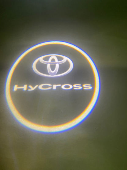 Wireless Car Welcome Logo Shadow Projector Ghost Lights Kit Compatible for Hycross Cars (Pack of 2)